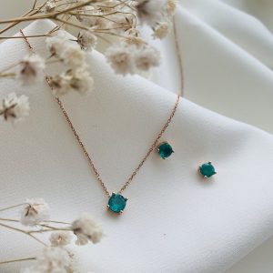 Set Lone Charms Nature Emeralds