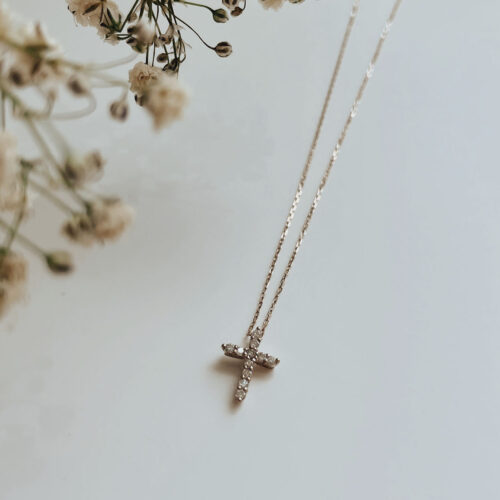 Mini Gold Cross Diamonds