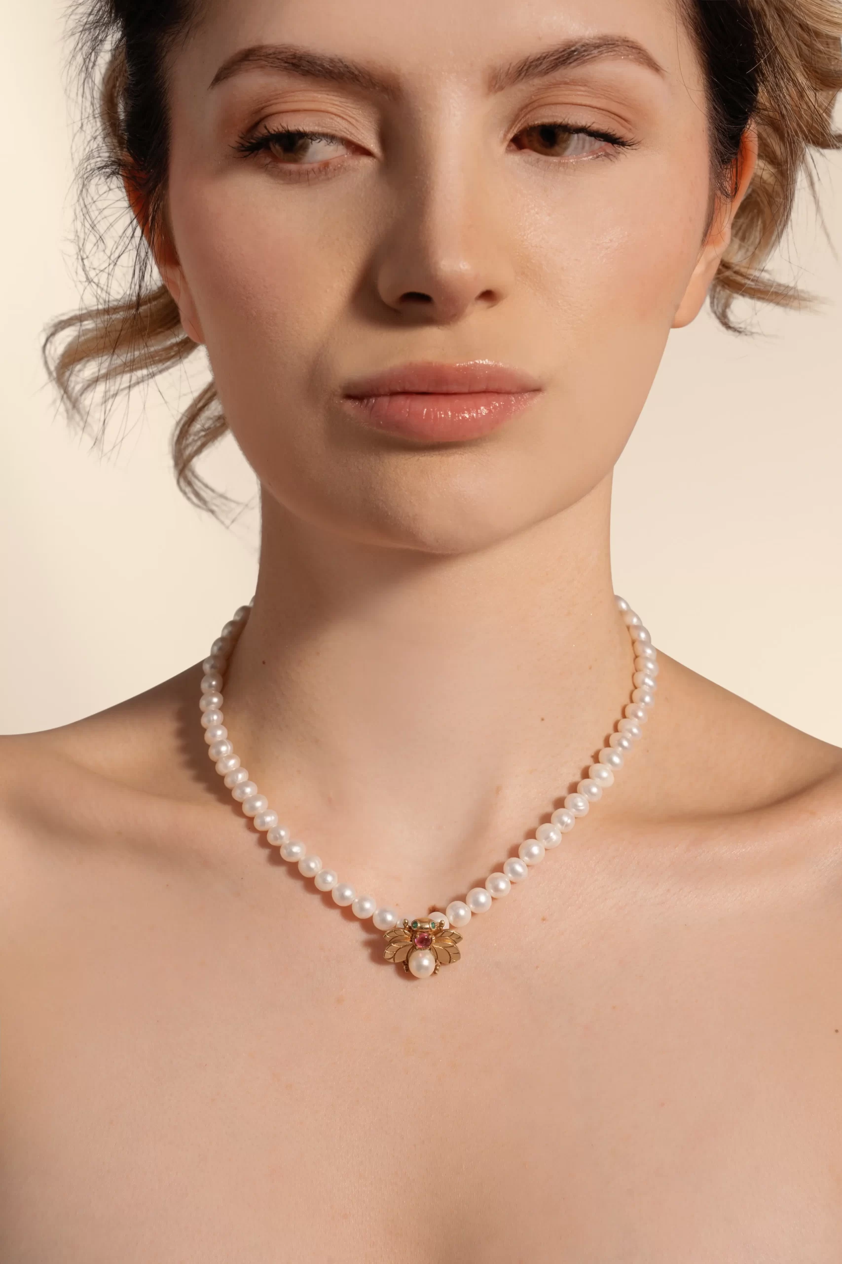 collar maxi de perlas