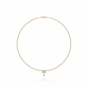 Collar de perlas en oro 18k