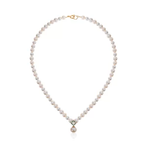 Collar de perlas en oro 18k