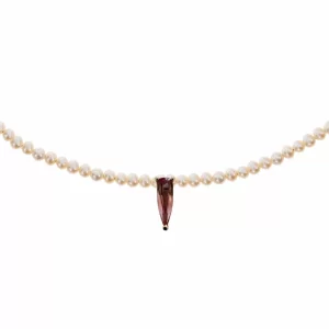 Collar de perlas en oro 18k