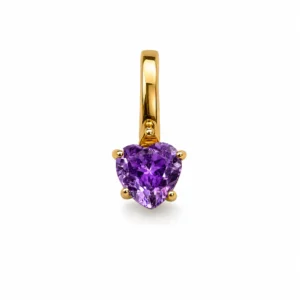 CHARM DE AMATISTA EN PLATA CON ENCHAPE EN ORO 24K - La Claridad para el Alma