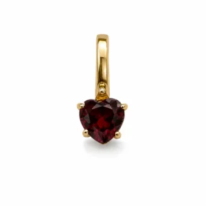 CHARM DE GRANATE EN PLATA CON ENCHAPE EN ORO 24K - La Raiz que Sostiene