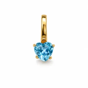 CHARM DE TOPACIO EN PLATA Y  ENCHAPE EN ORO 24K - La voz Verdadera