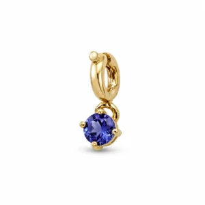 Charm con Tanzanita en Plata Enchapada en Oro 24K